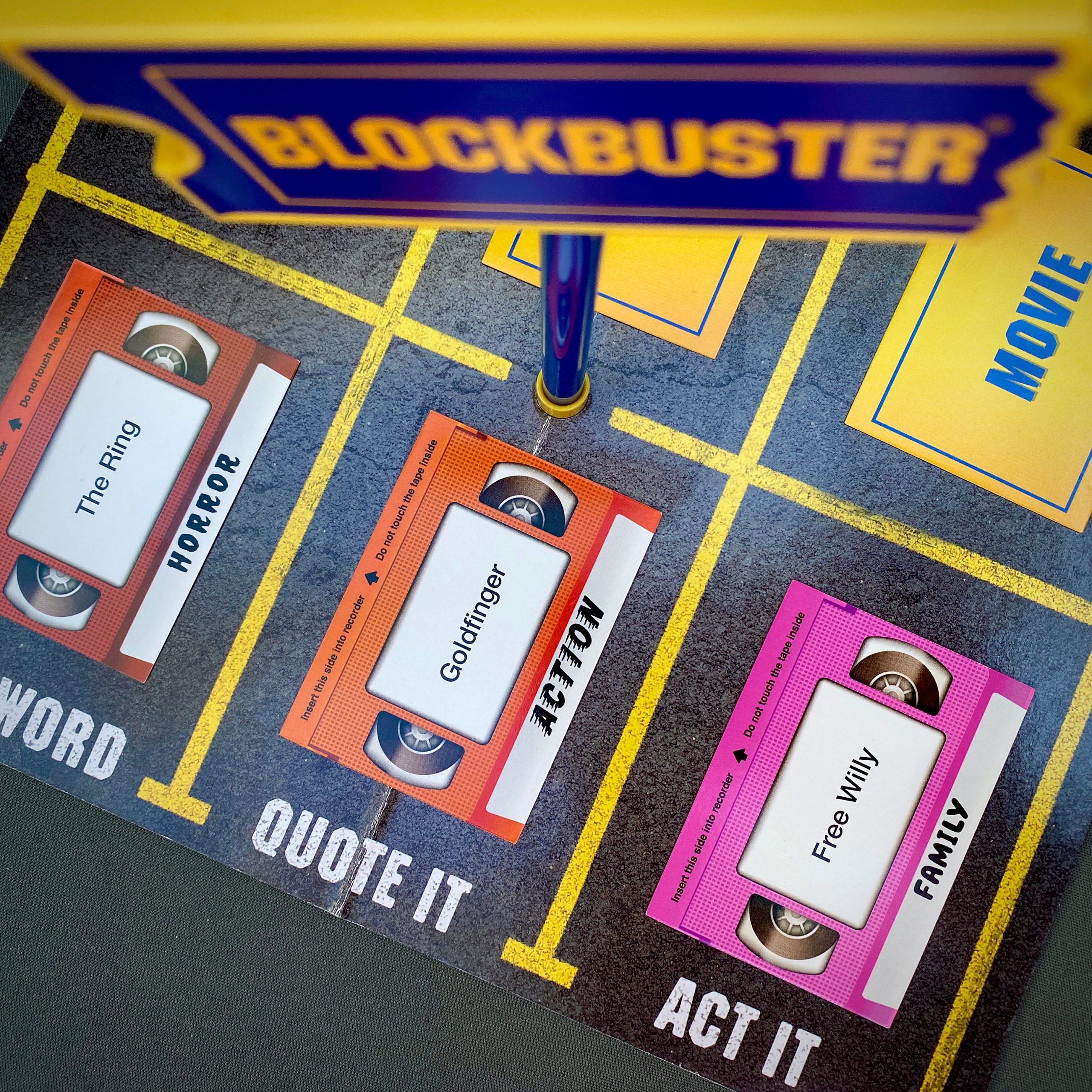 Blockbuster Party Game Overhead