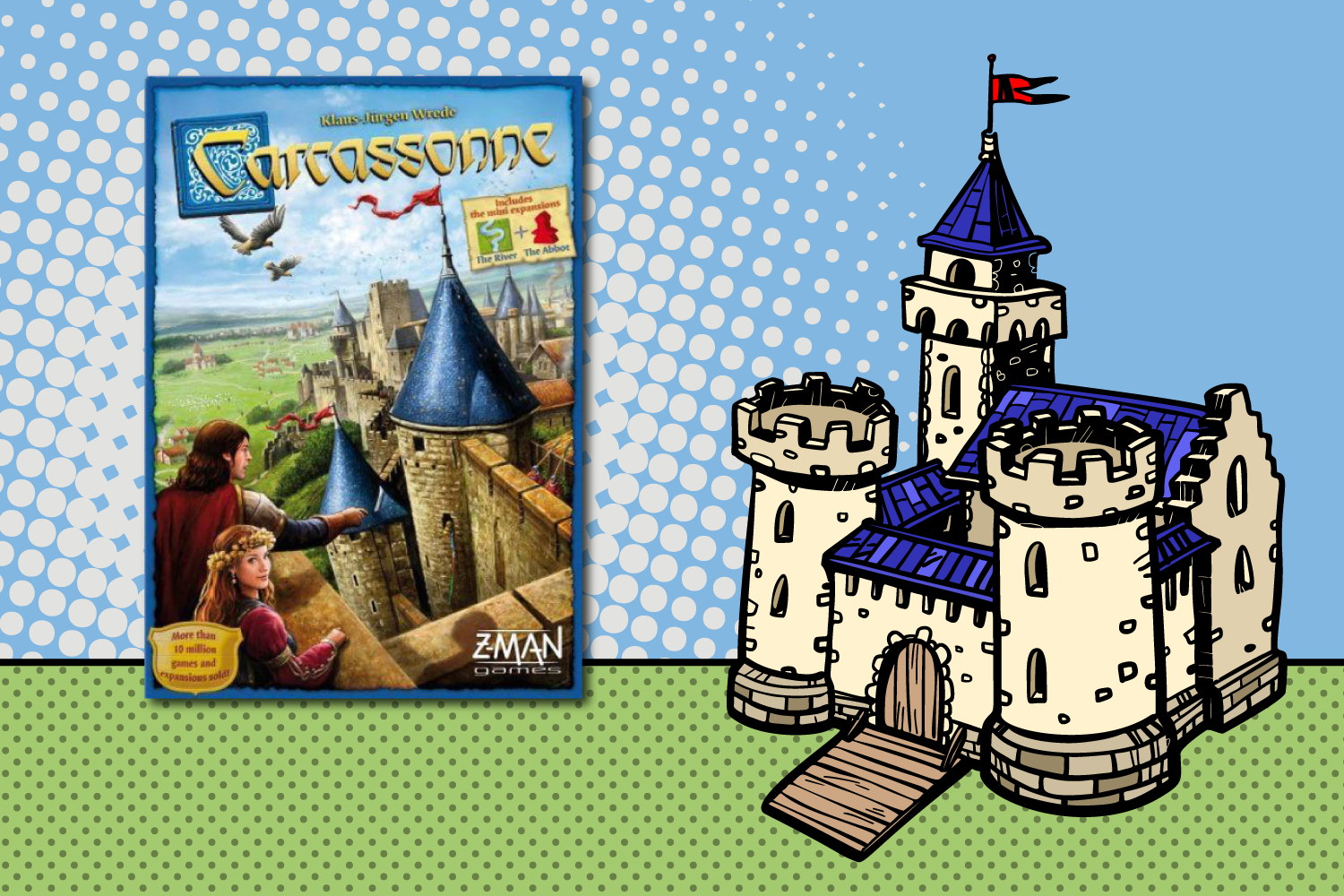 Z-Man Games Carcassonne Board Game With Mini Expansions NEW SEALED 