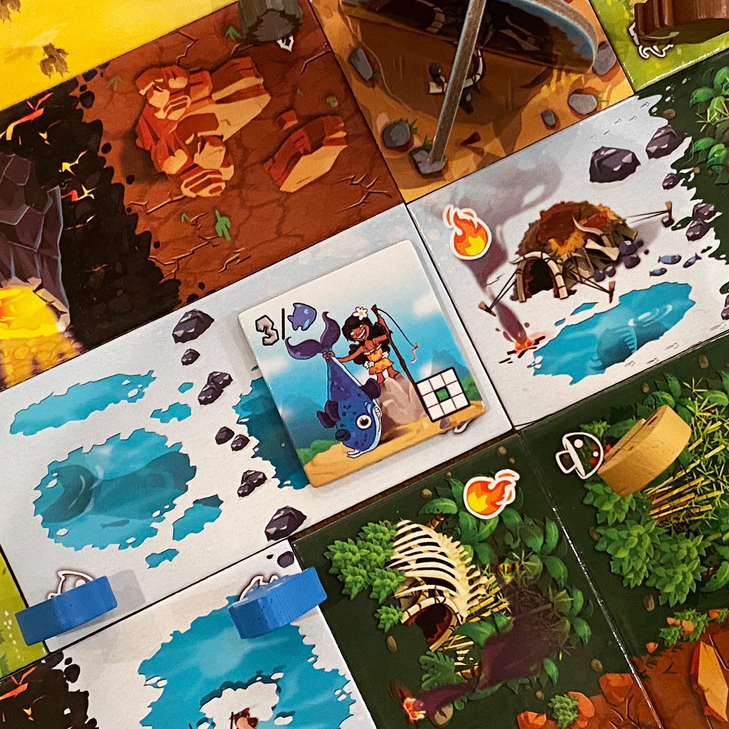 Gioco Da Tavolo Blue Orange Kingdomino Origins, Preistoria, 2-4 Giocatori, 8+ Anni, Versione Inglese, KINGDOM_ORIGINS