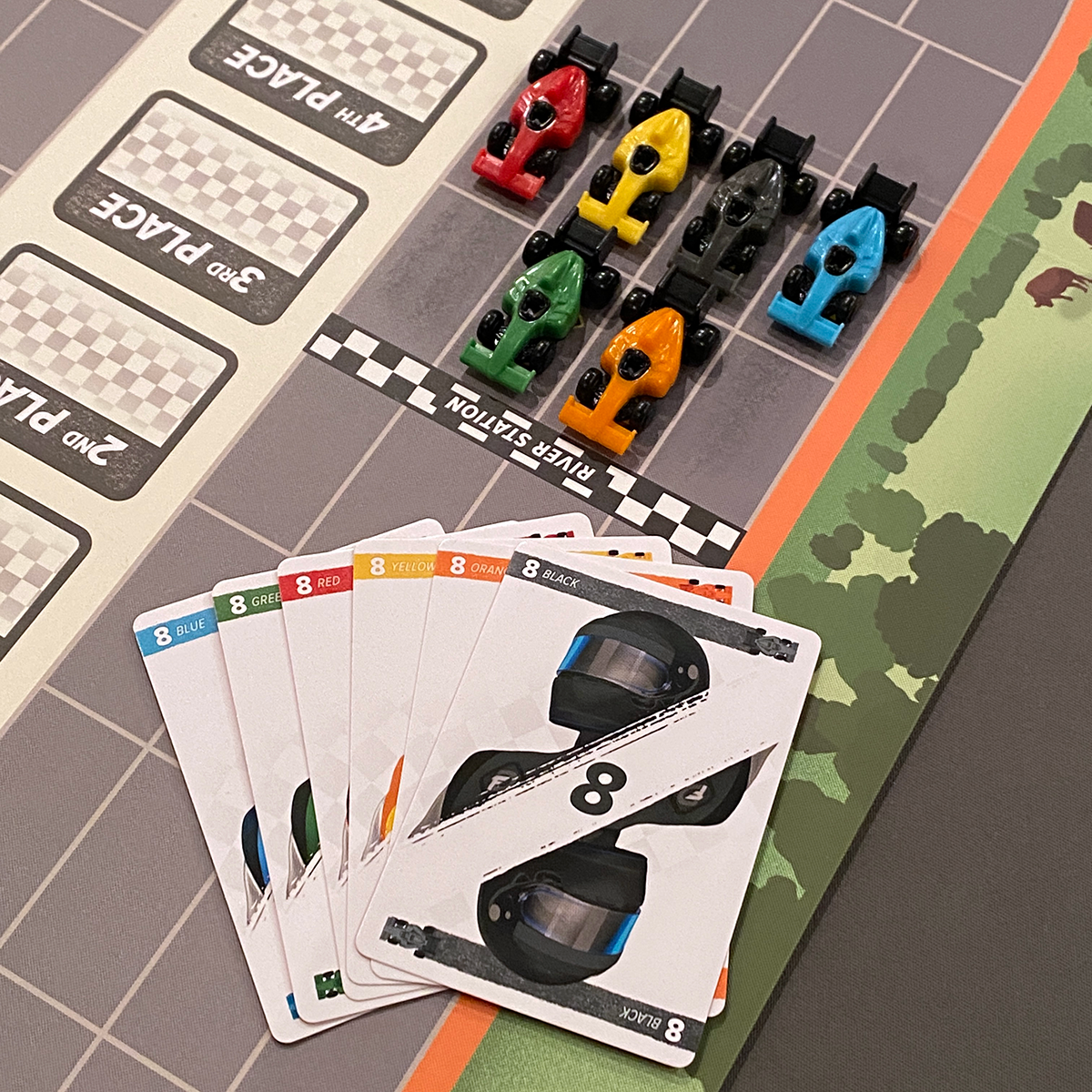 Downforce cards and grid