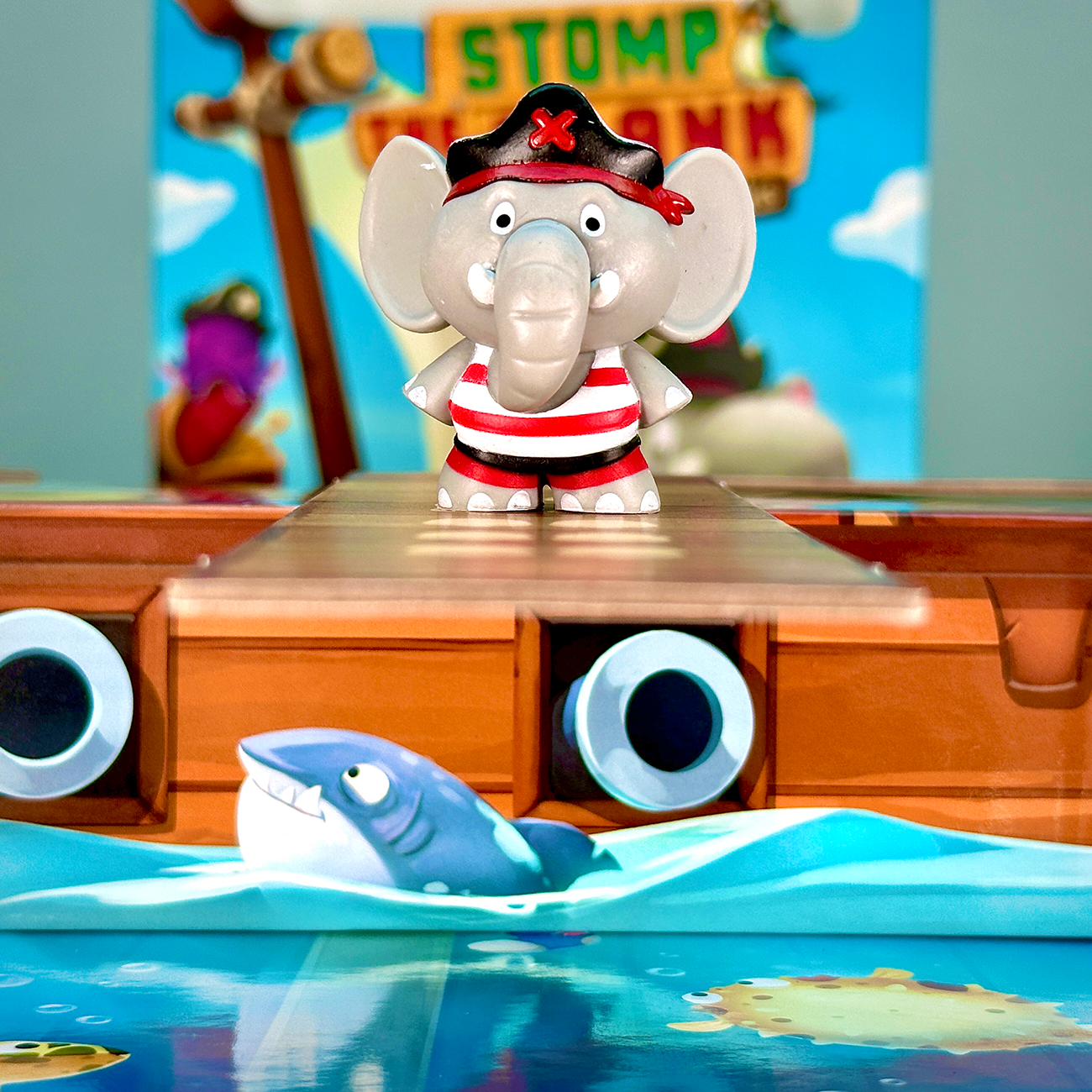Stomp the Plank Red Elephant