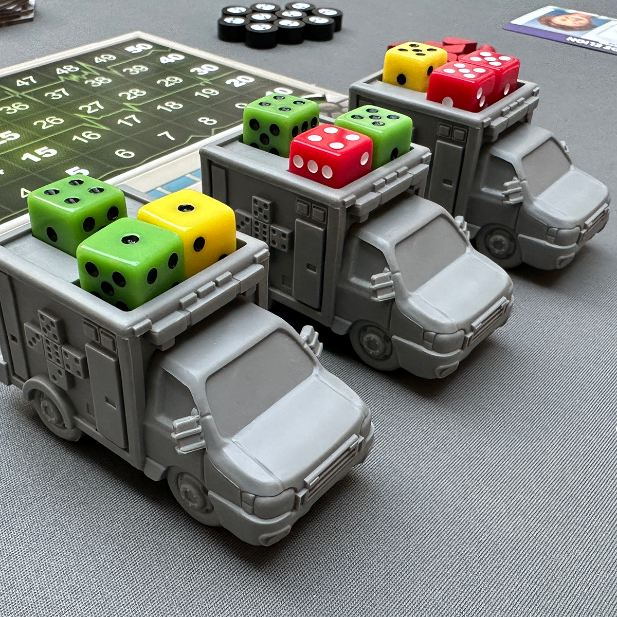 Dice Hospital Board Game Deluxe Ambulances