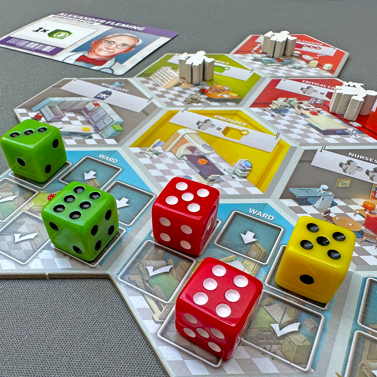 Dice Hospital Board Game Saving Patients