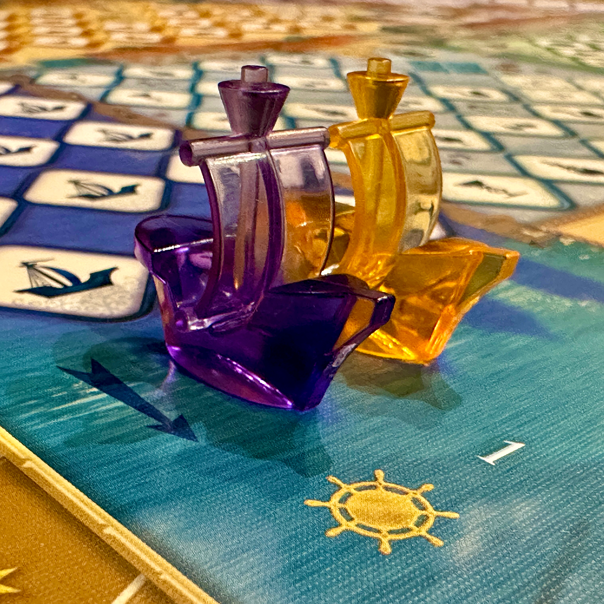 Mille Fiori Board Game Review boats