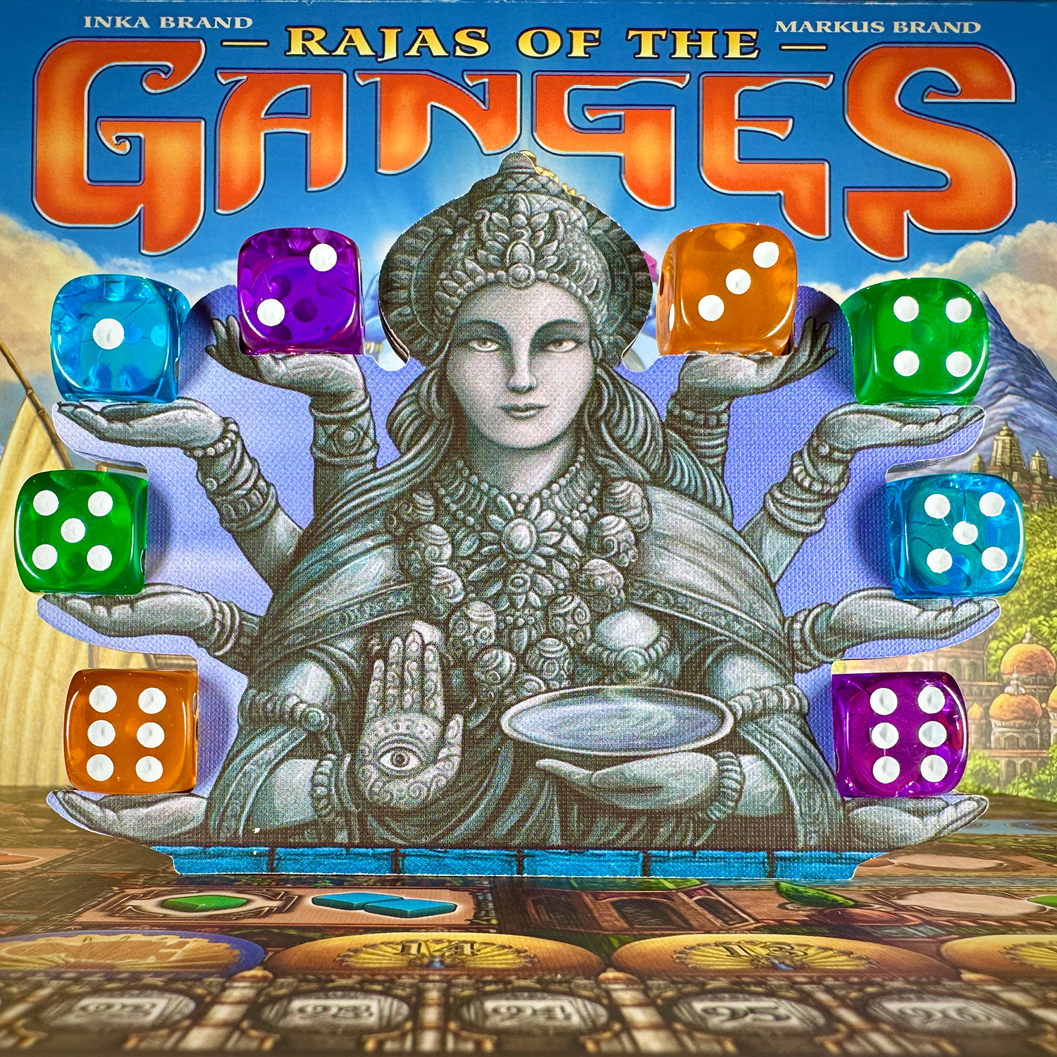 Rajas of the Ganges Board Game Review Dice