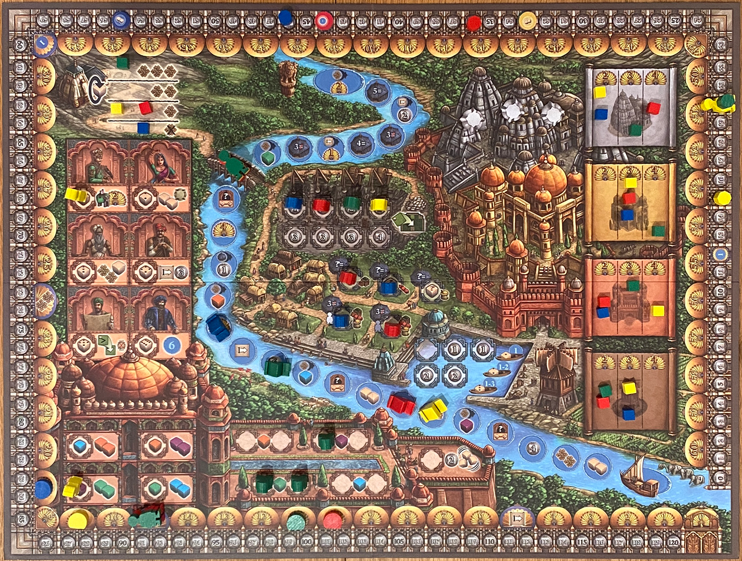 Rajas of the Ganges Board Game Review Four Player Game