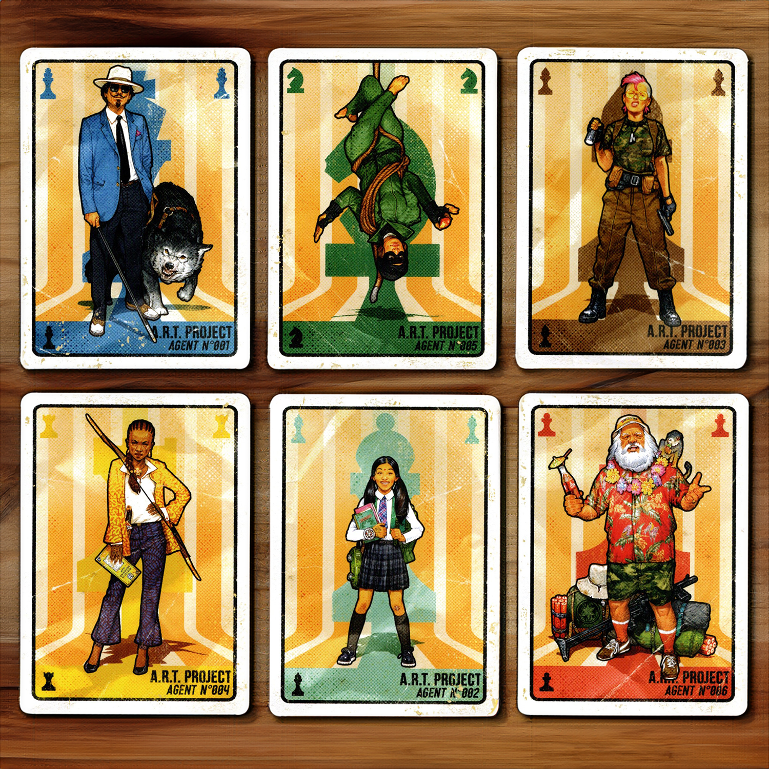 The ART Project Board Game Review Character Cards