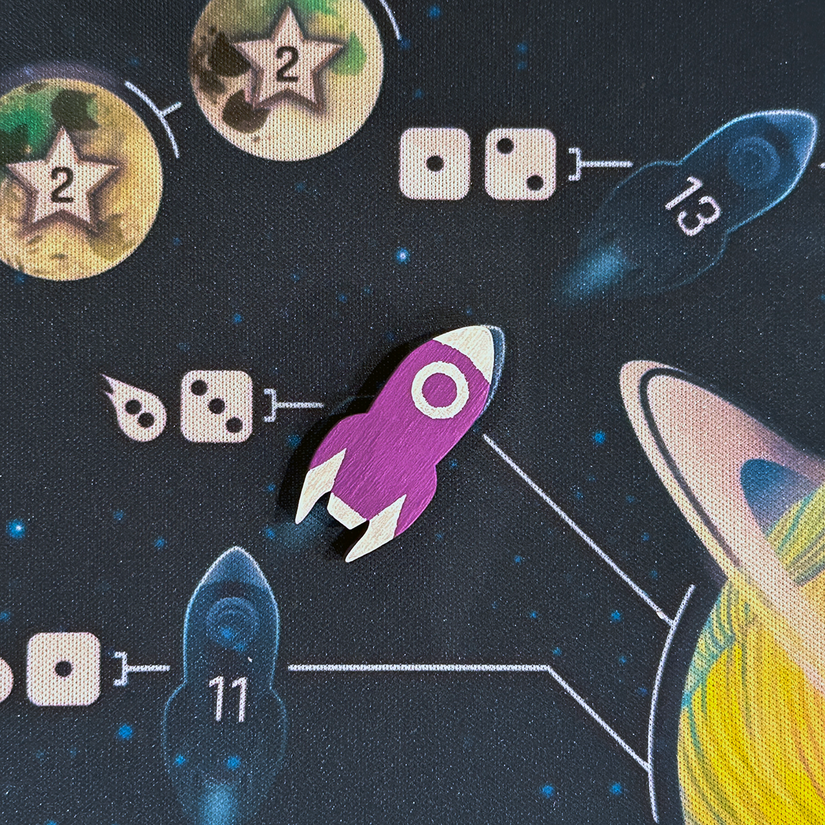 MLEM Space Agency Board Game Review Rocket Marker