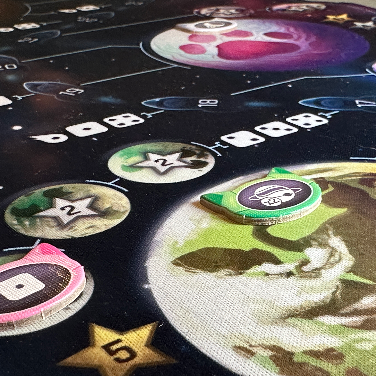 MLEM Space Agency Board Game Review Token on Planet