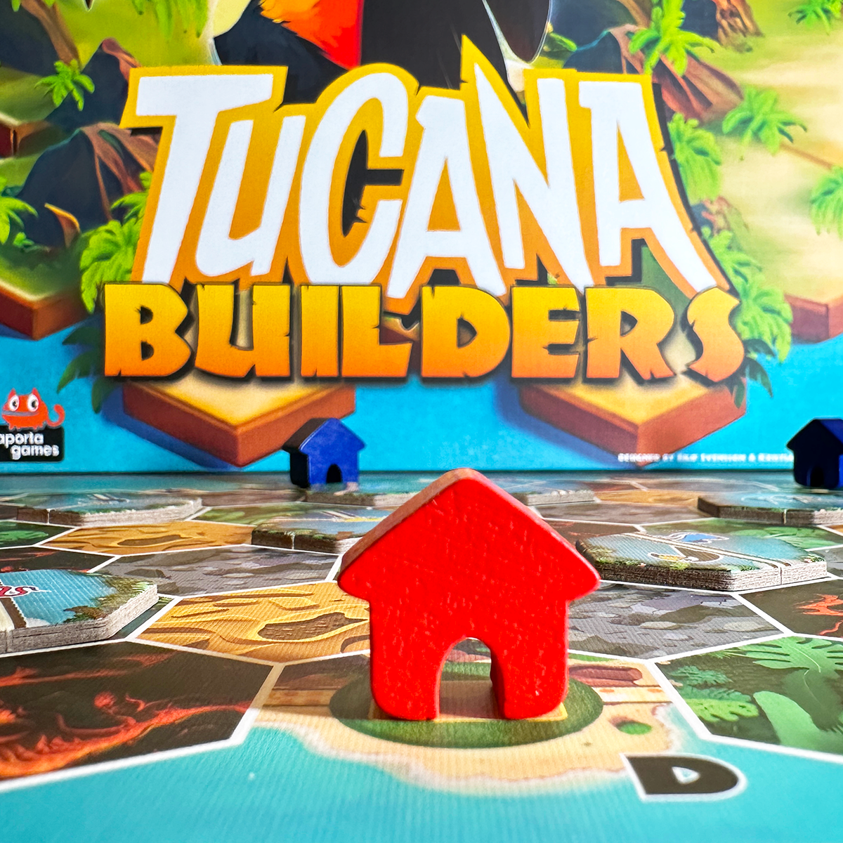 Tucana Builders Board Game Review Hut and box lid