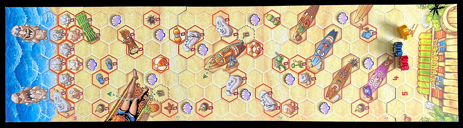 Oh Crab Board Game Preview Board