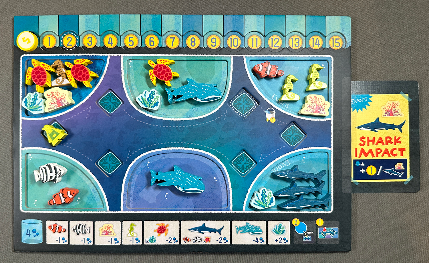 Aqua Garden Dual Layer Player Boards