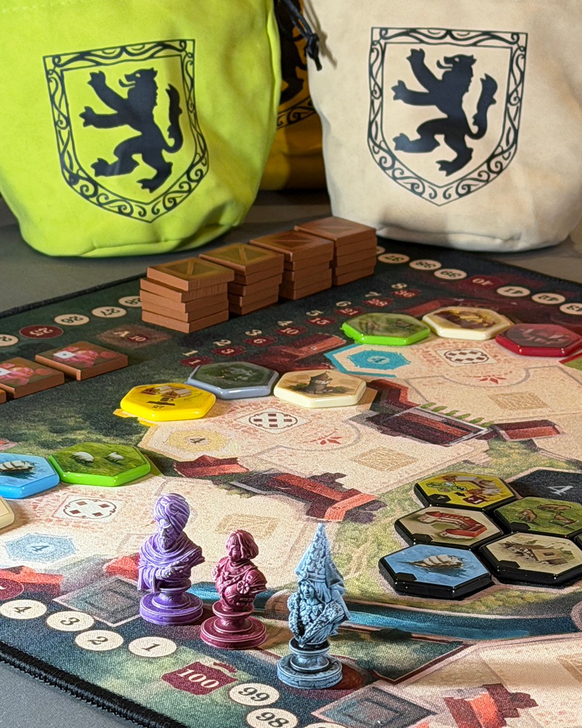 Castles of Burgundy Deluxe Edition Board Game Review Market Board and Drawbags Castles of Burgundy Deluxe Edition Board Game Review Market Board and Drawbags