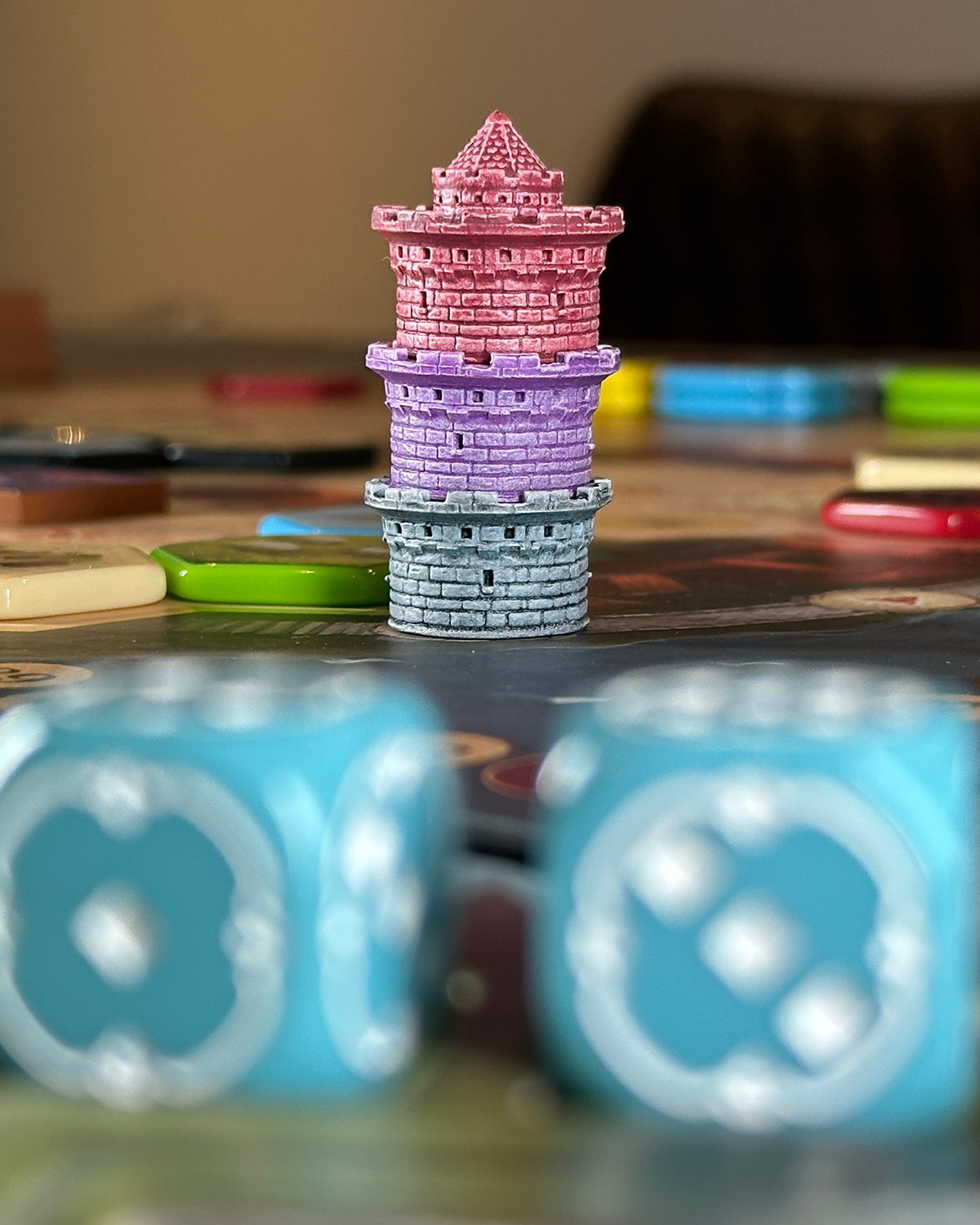 Castles of Burgundy Deluxe Edition Board Game Review Turn Order Markers Castles of Burgundy Deluxe Edition Board Game Review Turn Order Markers