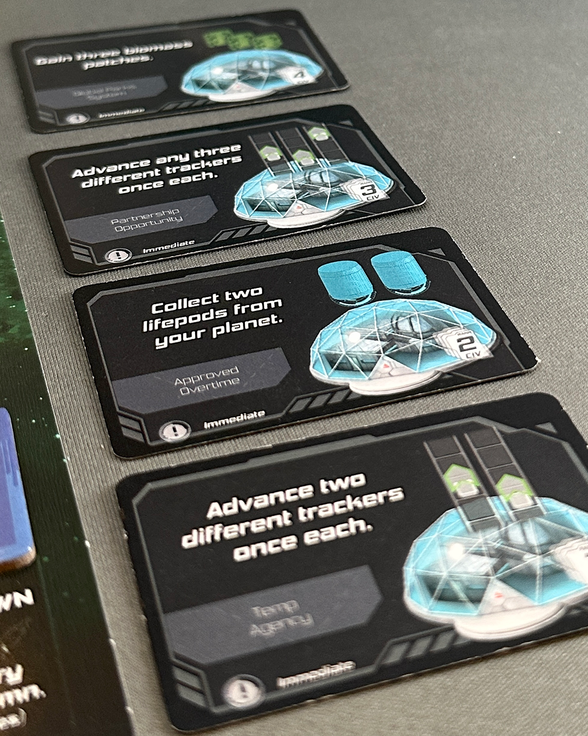 Planet Unknown Board Game Review Civ Bonus Cards