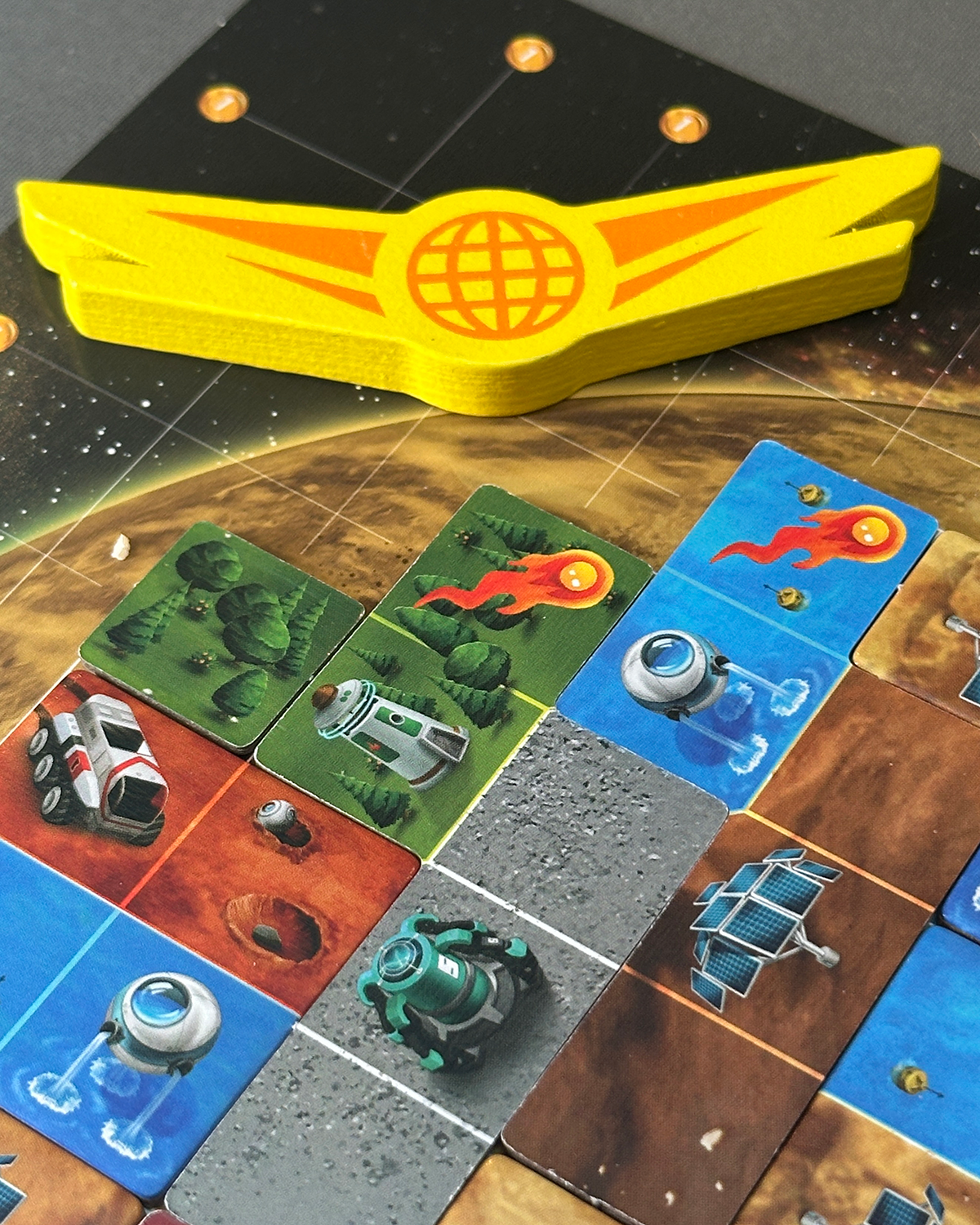 Planet Unknown Board Game Review First Player Token