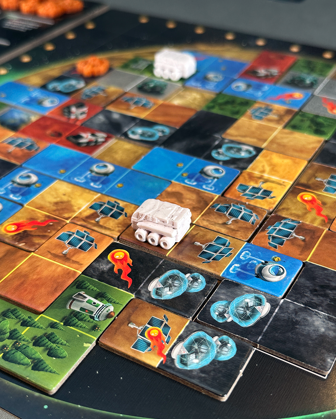 Planet Unknown Board Game Review Player Board Photo