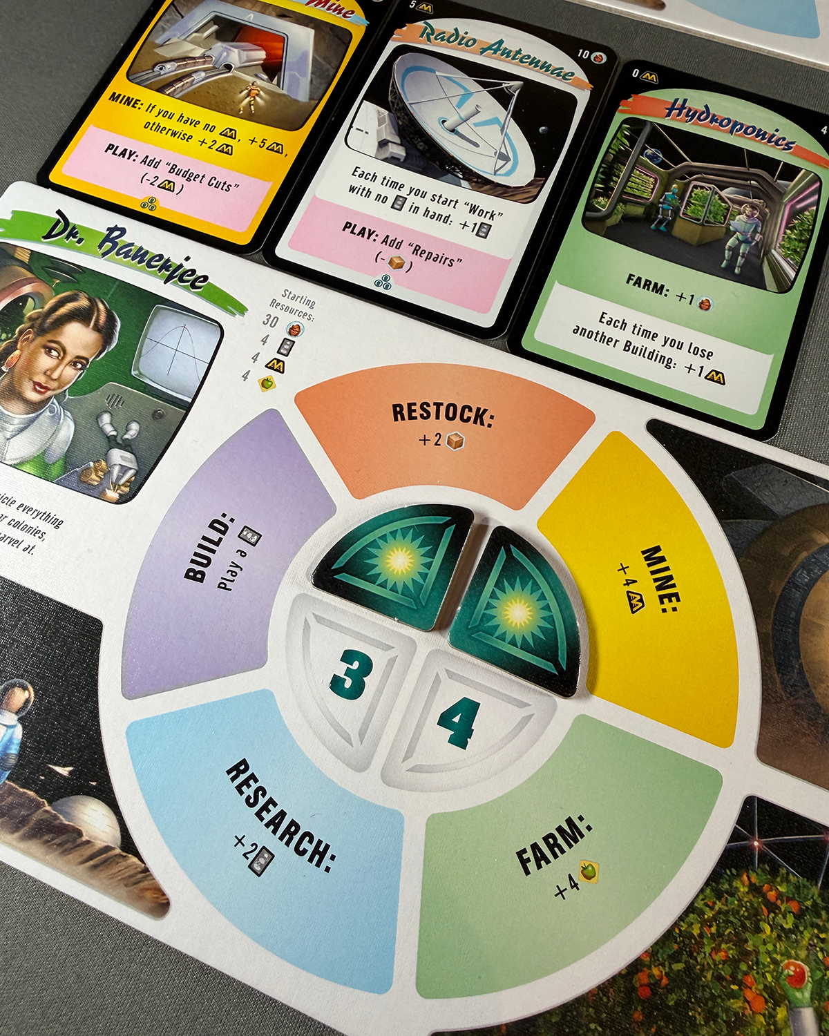 Moon Colony Bloodbath Board Game Review Player Board