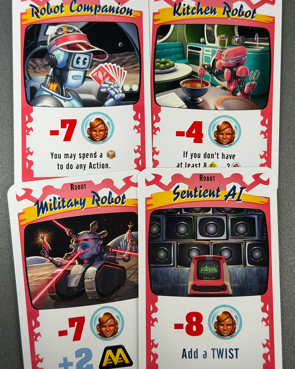 Moon Colony Bloodbath Board Game Review Robot Cards