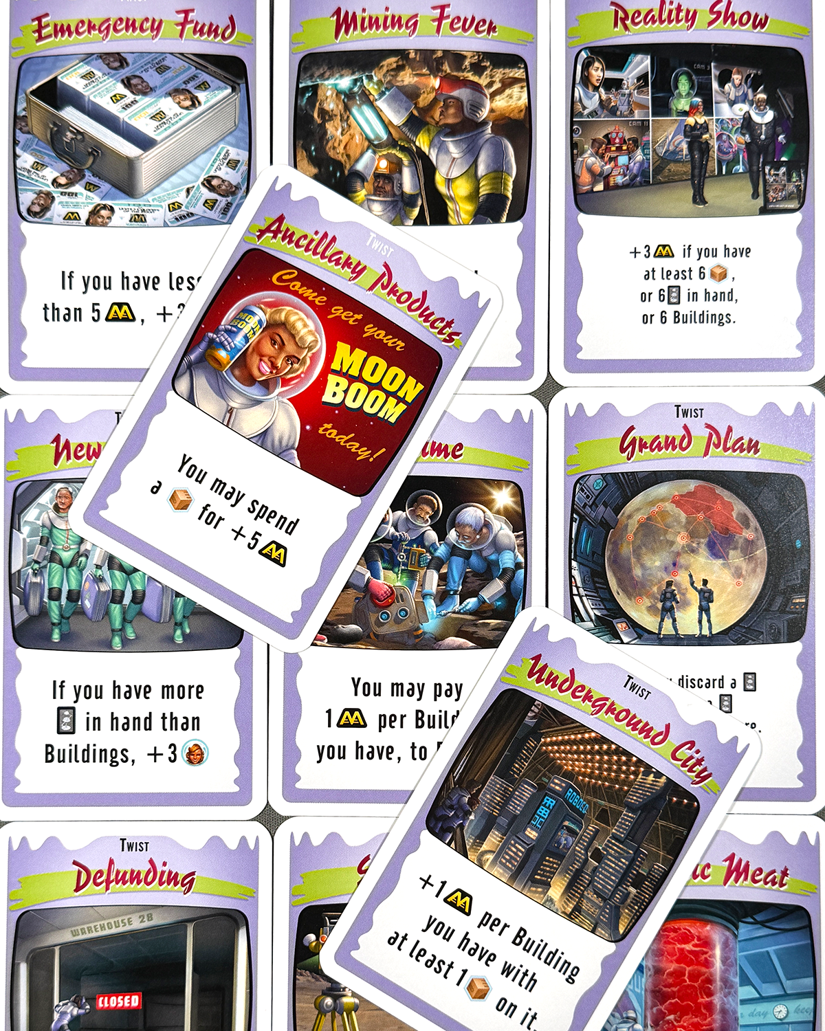 Moon Colony Bloodbath Board Game Review Twist Cards