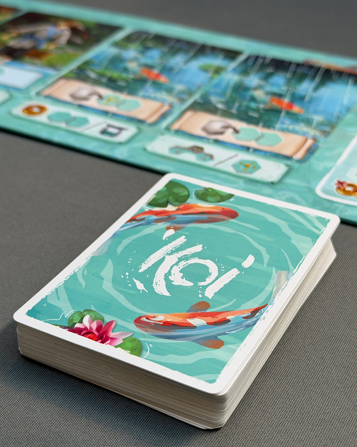 Koi Board Game Review Market Deck