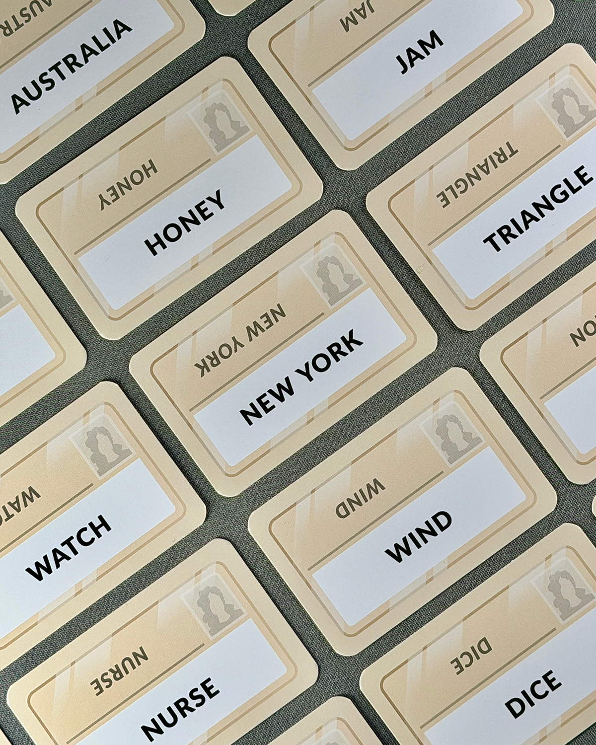 Codenames Word Game Review Word Cards