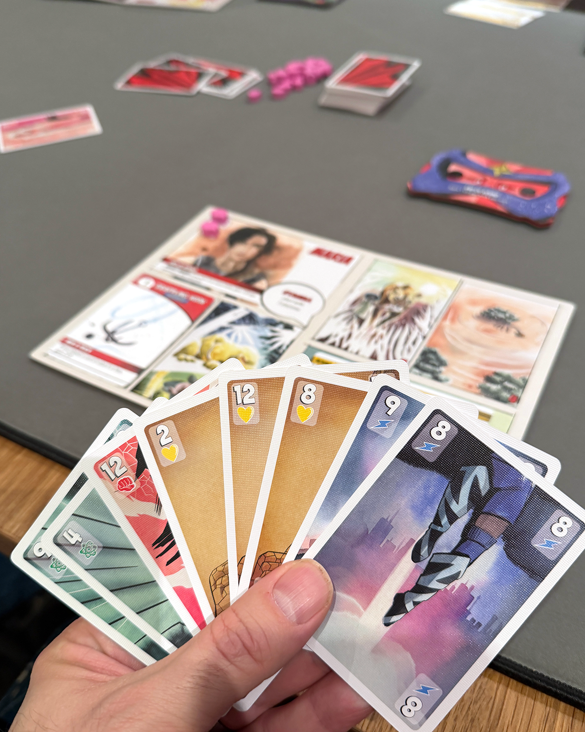 Origin Story Board Game Review Game in Progress