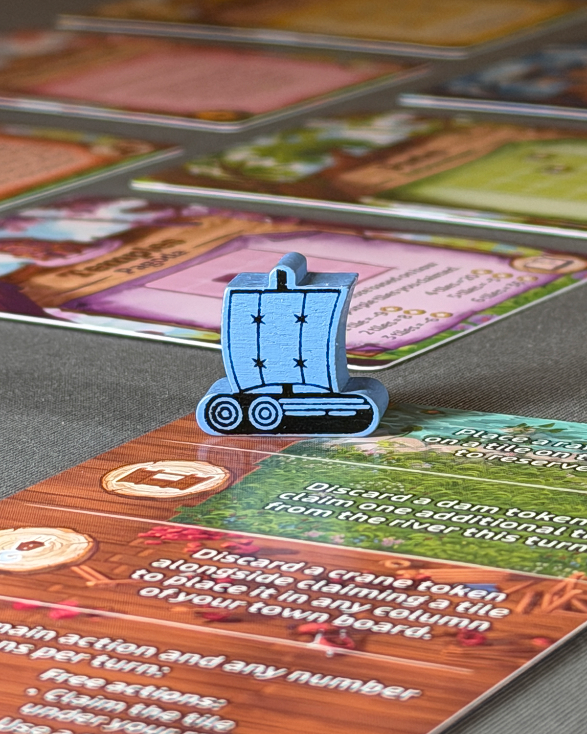 Timber Town Board Game Review Raft component