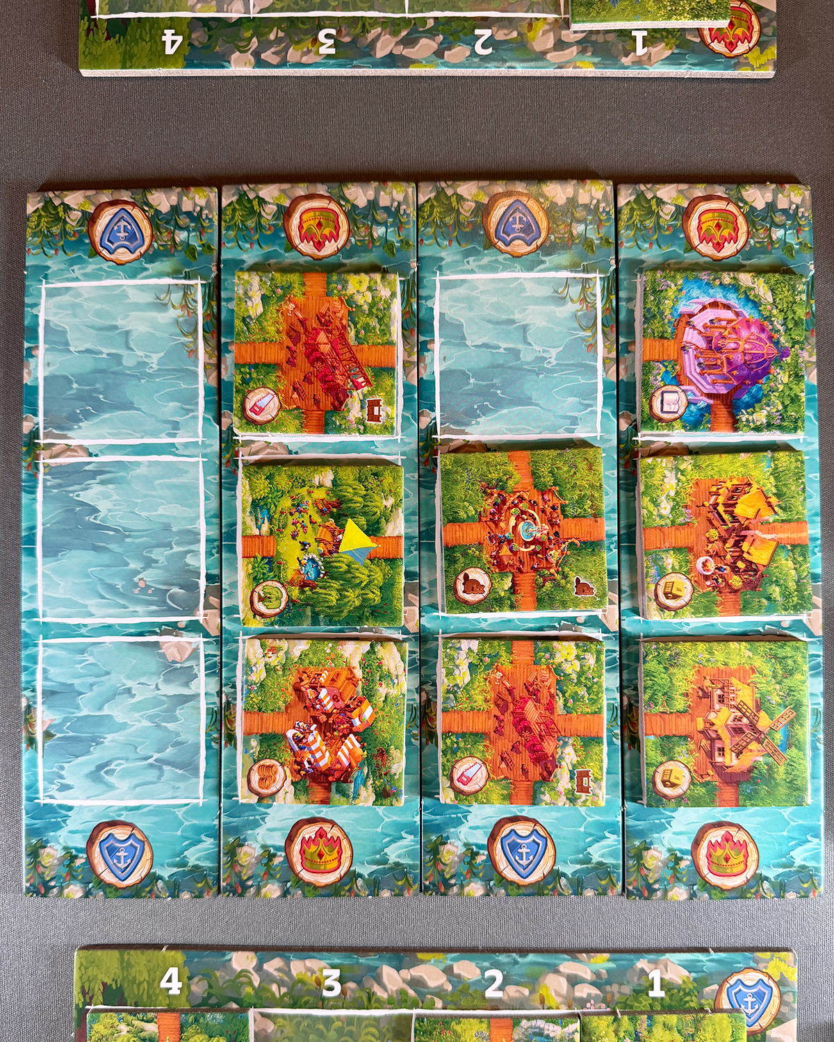 Timber Town Board Game Review River Board Overhead