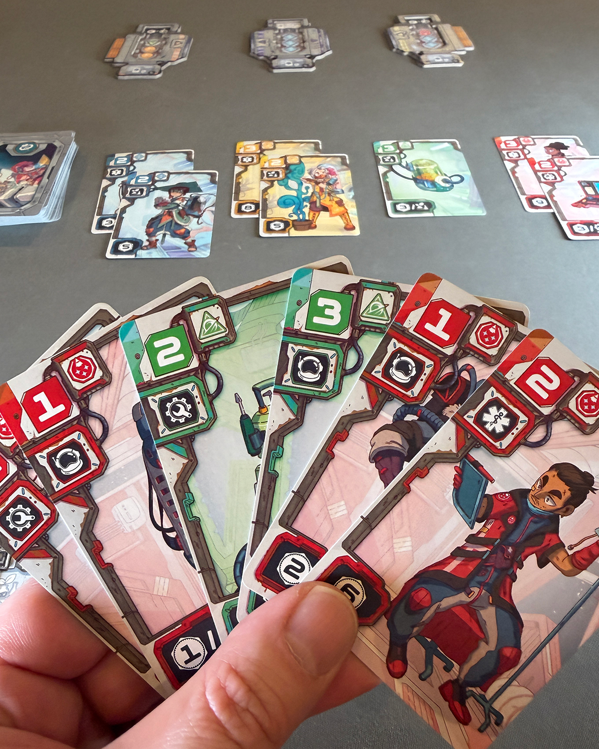 Space Lab Review Hand of Cards