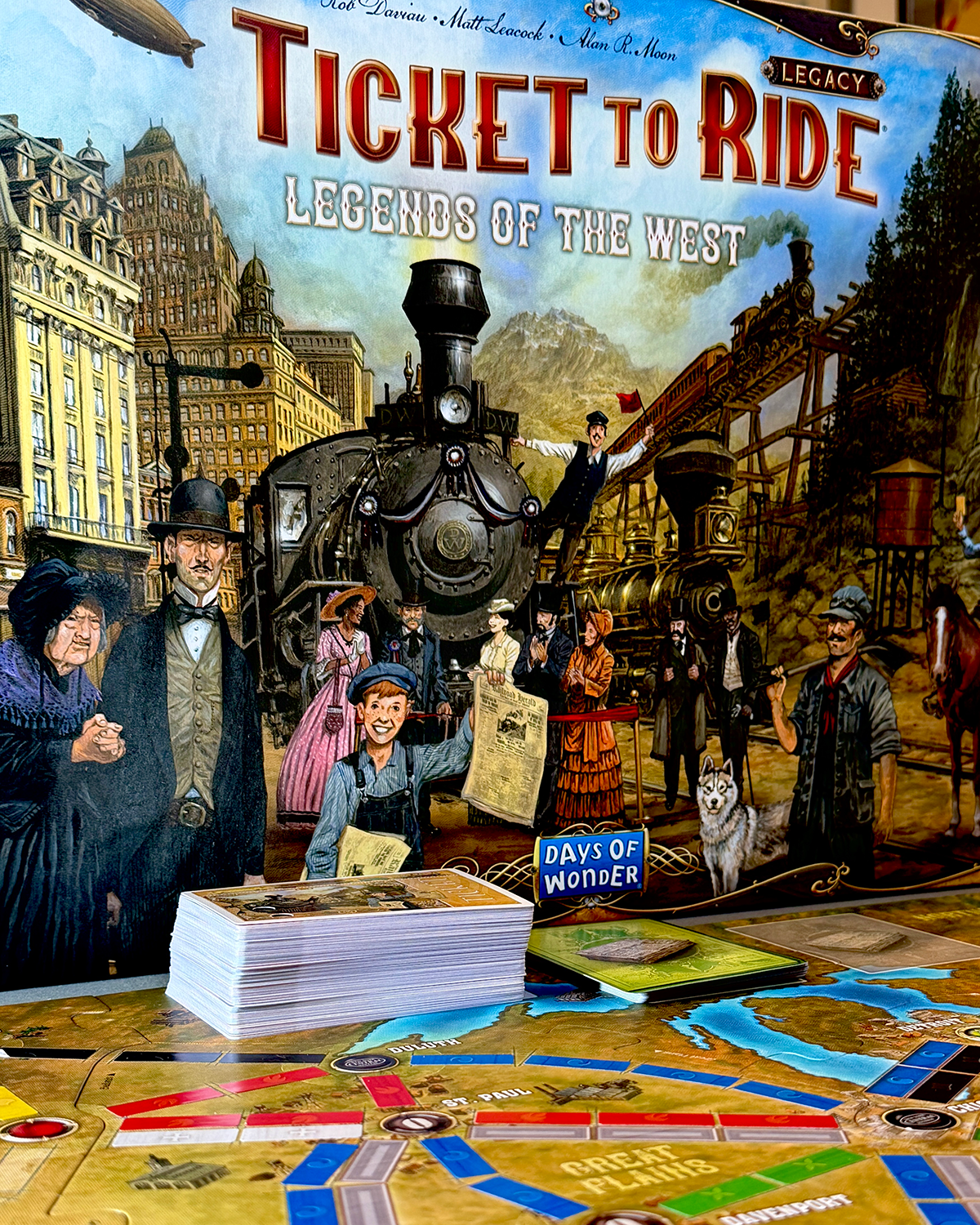 Ticket to Ride Legacy Legends of the West Board Game Review Detail