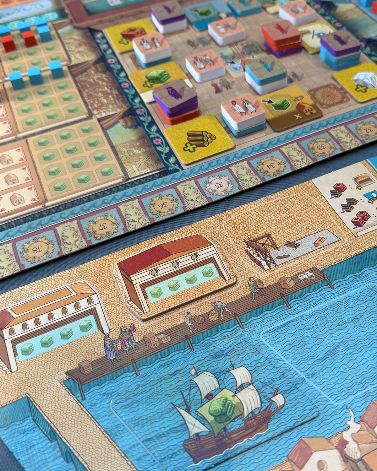 Calimala Board Game Review Workshops and Ships