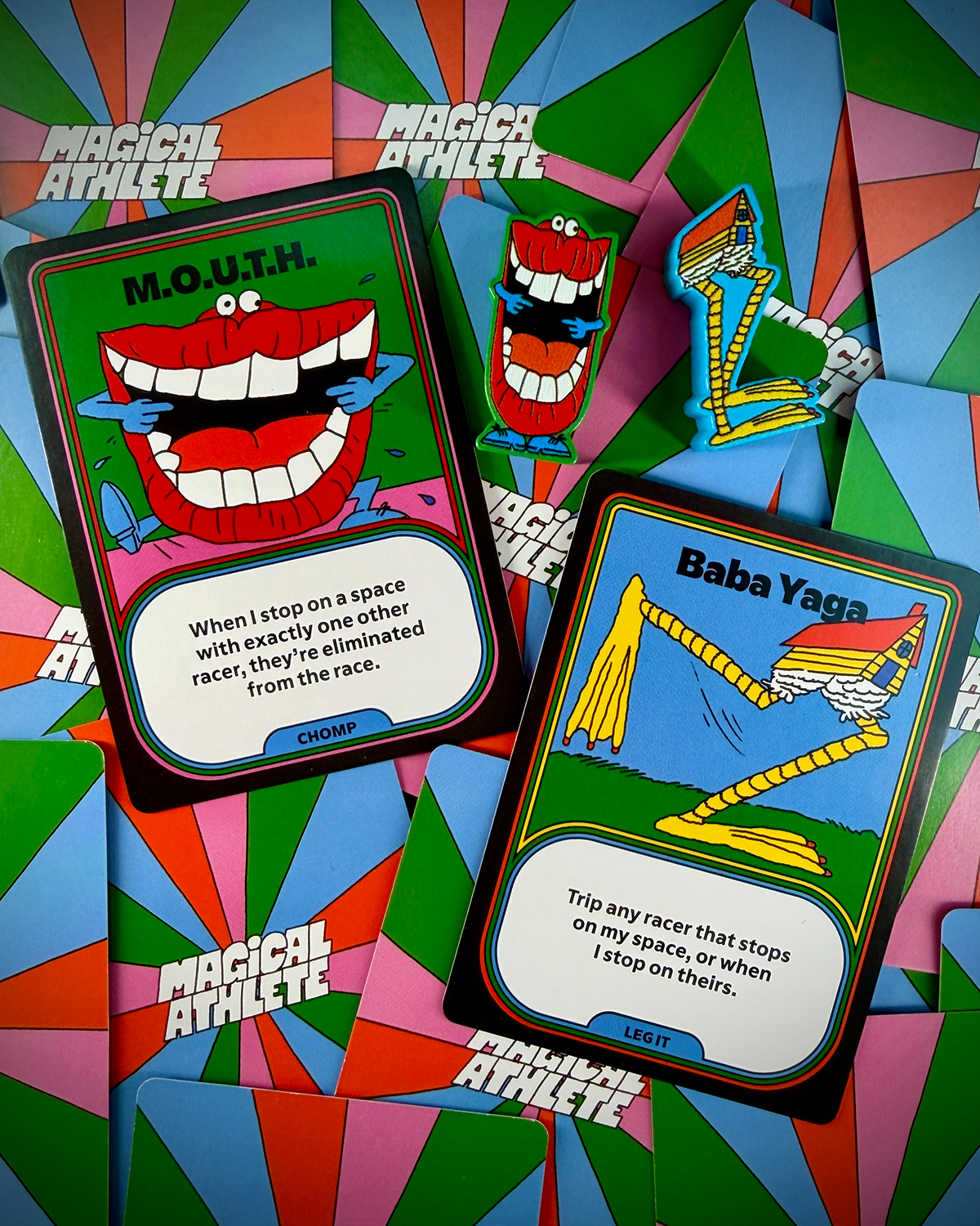 Magical Athelete Character Cards and Tokens