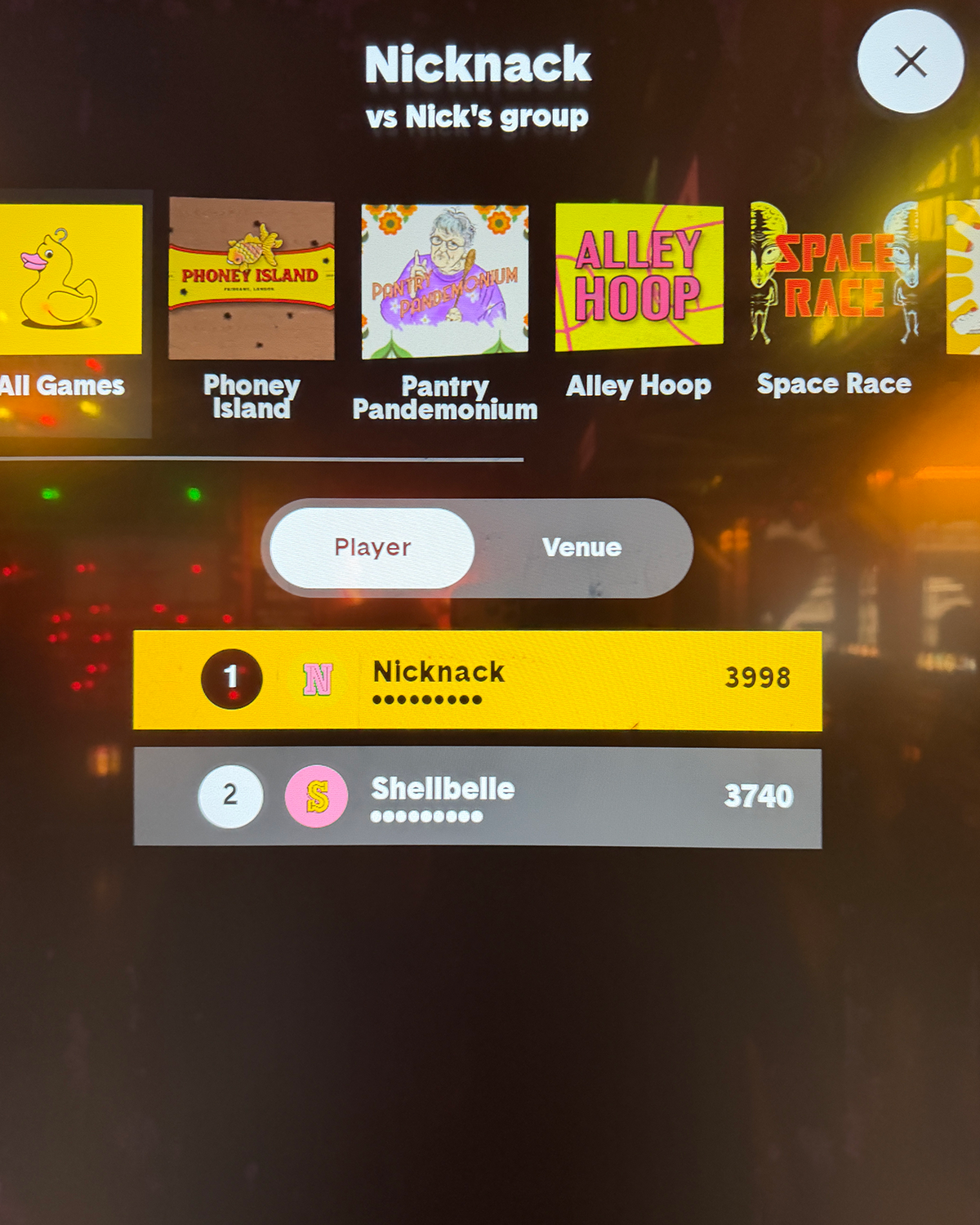 Fairgame Canary Wharf Review Final Scores